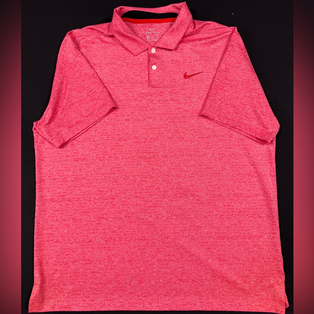 Nike DRI-FIT Red Polo Shirt